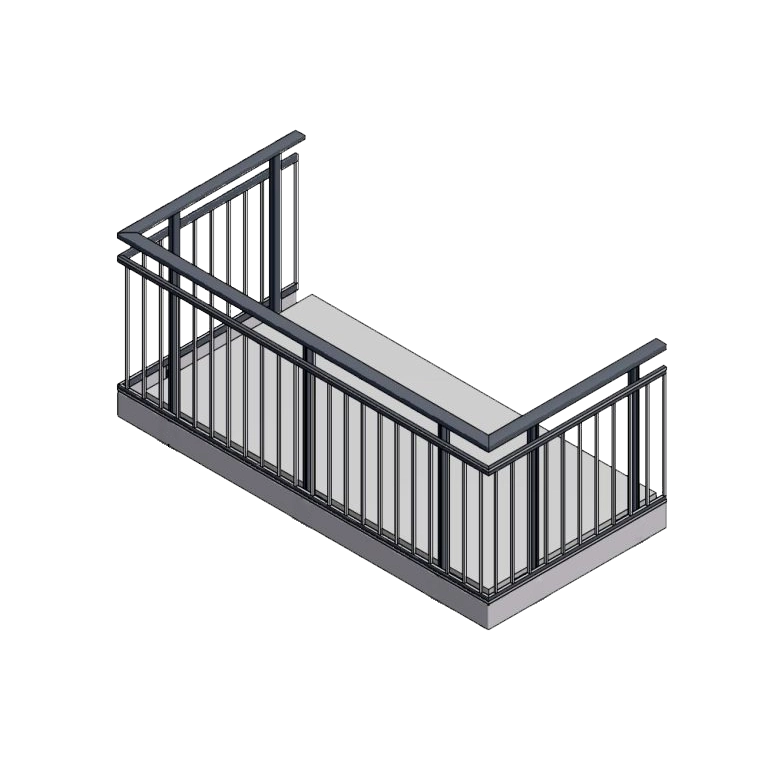 TKD Exclusive Vertical Gap — pionowy system balustrad z detalem gap