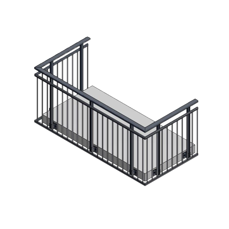 TKD Vertical Gap — pionowy system balustrad aluminiowych gap